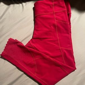 Lululemon workout pants red